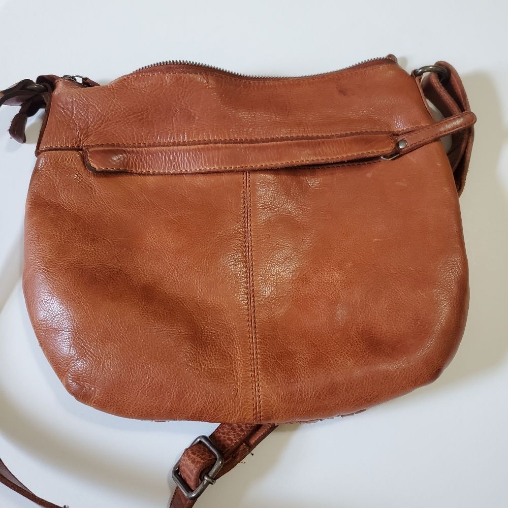 Vilenca Holland crossbody woven brown leather bag - Picture 3 of 11